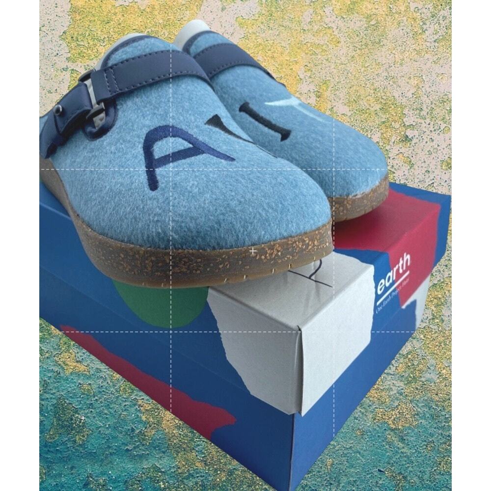 Earth Dream AYITI Renmen Wool Felt Clogs Turquoise Women’s 6 Youth 5